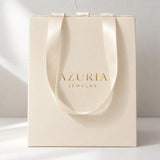 Sac cadeau Azuria ivoire avec rubans